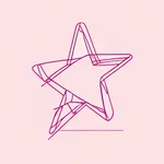 pink star-shaped hair clip image